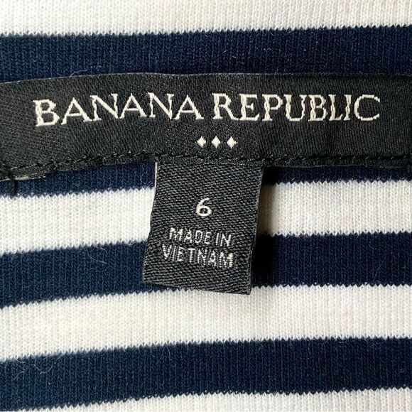 Banana Republic Striped Knit Dress in Dark Navy/White Women’s 6 - Picture 4 of 5
